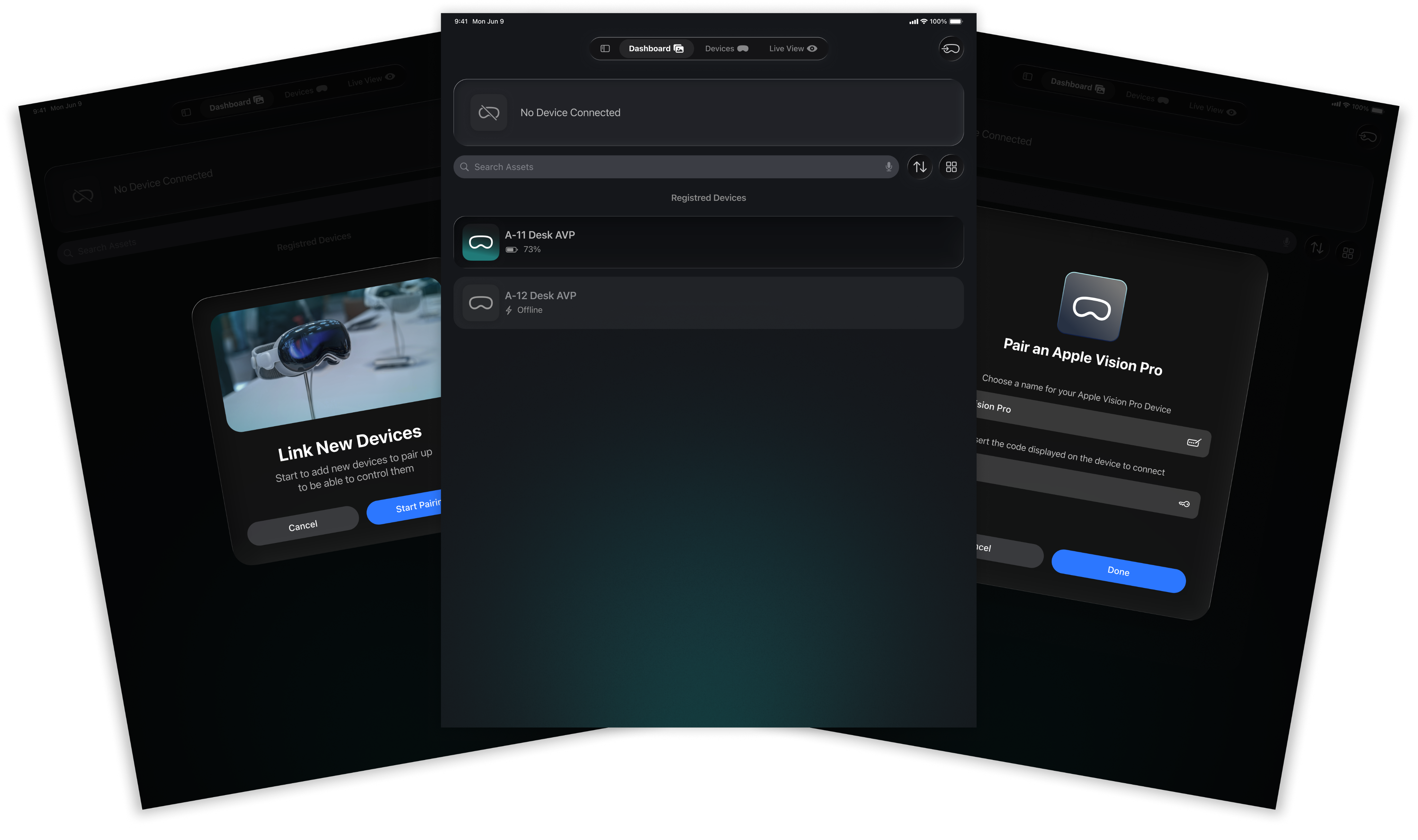 The Devices screen in the Spatial Companion app
