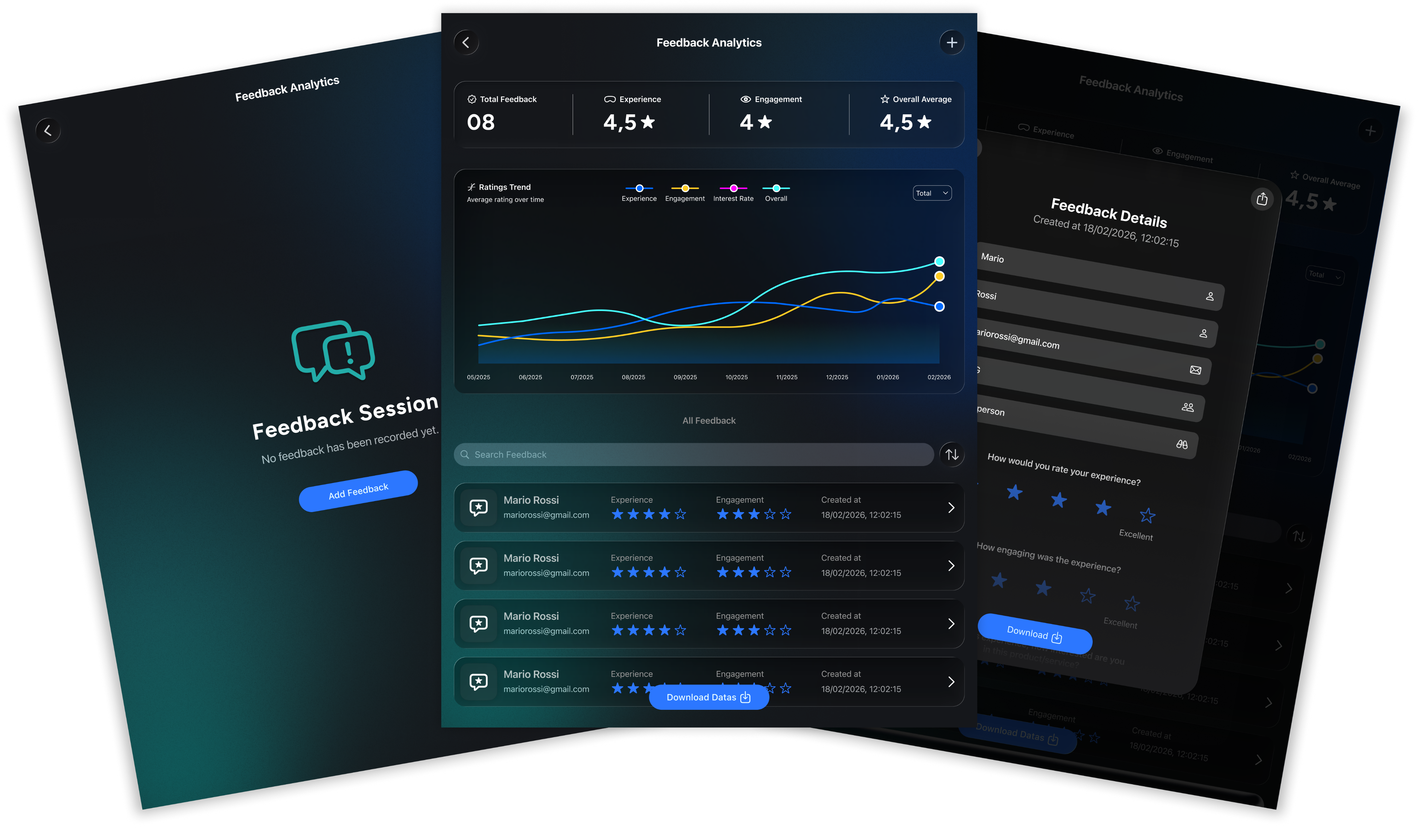 Viewing feedback analytics in the Spatial Companion app