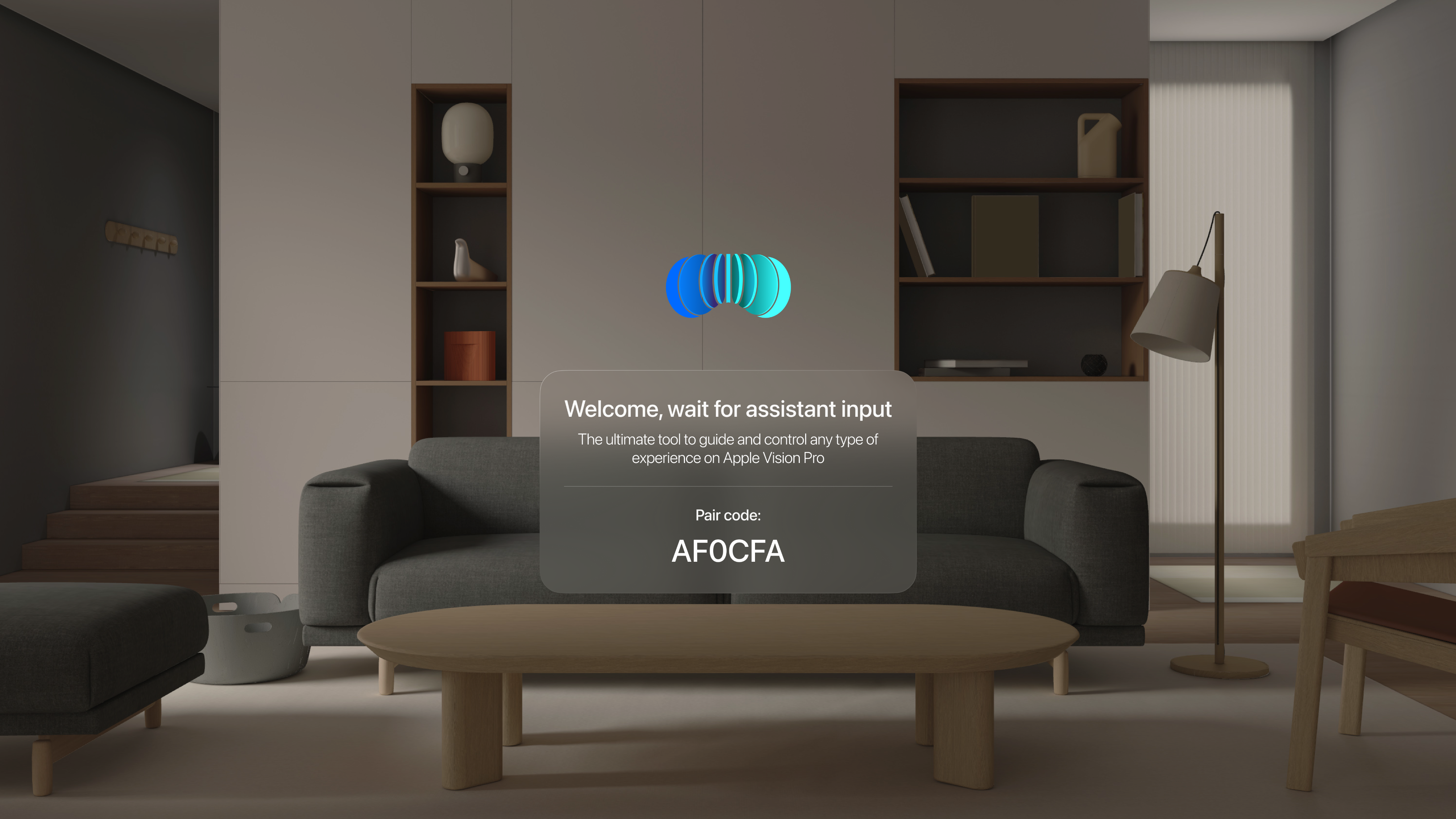 Interface overview in the Spatial Companion app for visionOS